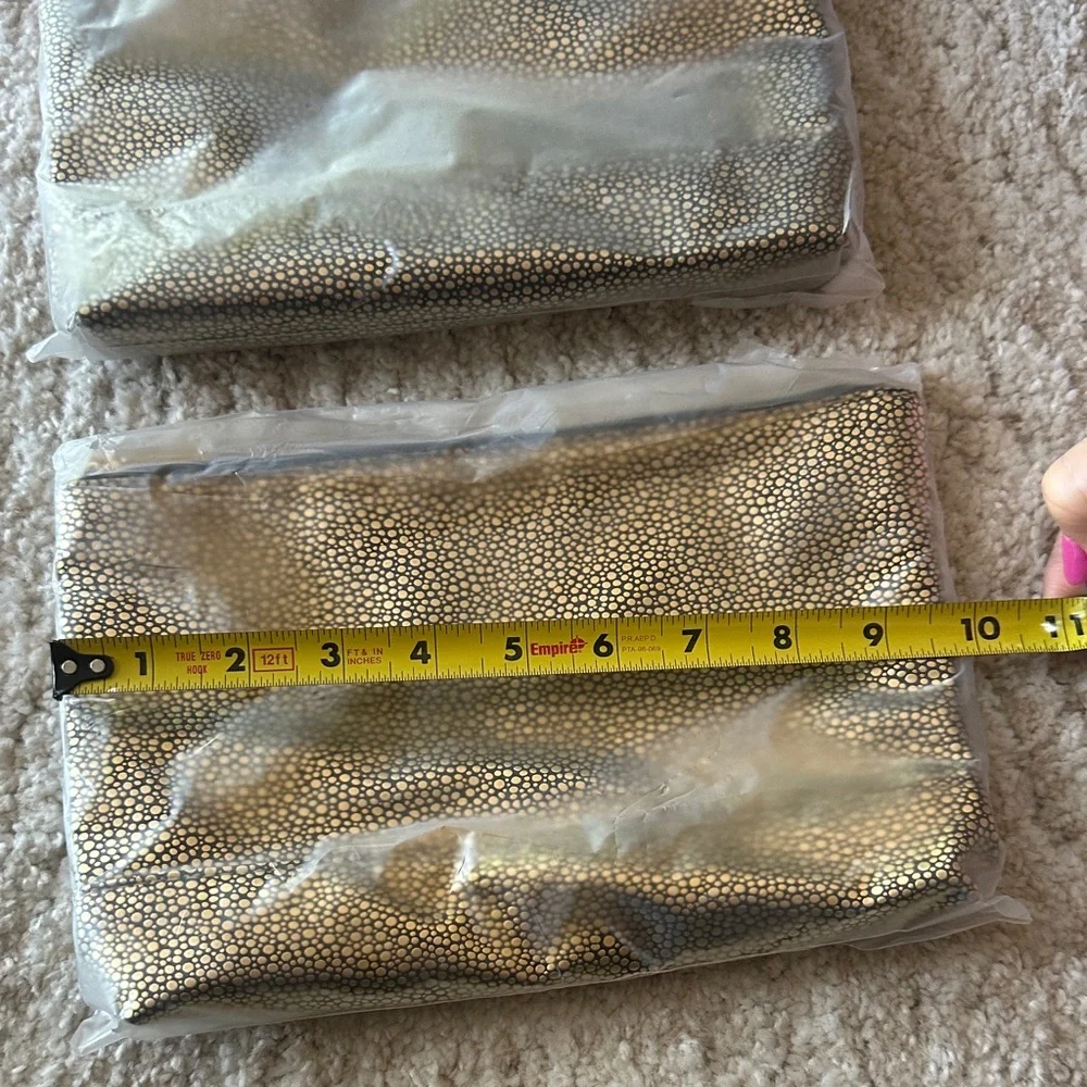 New tarte Gold and Black Cosmetic Pouch